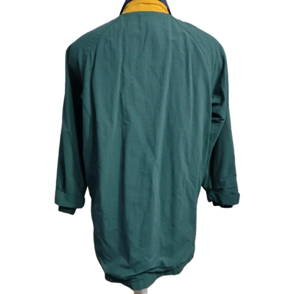 Vintage Eddie Bauer Jacket Men's Large Coat Lined Pockets-One Inside Zip Green